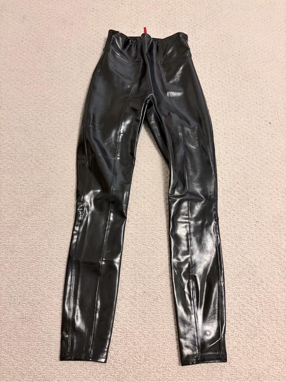 SPANX Faux Leather High-Rise Leggings | XS